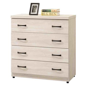 【Hampton 漢汀堡】西拉斯鋼刷白四斗櫃