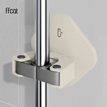 ffcat 掃除拖把架 免打孔不傷牆 拖把架 掃把架 拖把掛架 掛掃把 無痕拖把架 免釘拖把架 掃除工具收納 防滑拖把夾