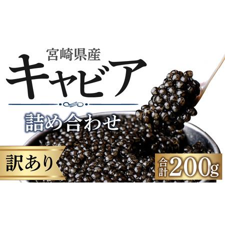 ふるさと納税 宮崎県産キャビア 詰め合わせ 合計200g 魚卵 キャビア 宮崎県宮崎市