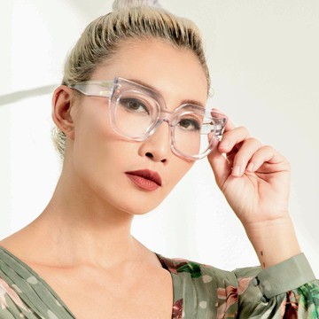 UTAH LEE X KIBO 款貓眼環保材質透明框眼鏡