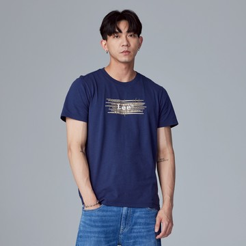 Lee 男款 線條印花LOGO 短袖T恤 | Modern