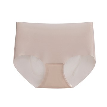 無痕冰絲抗菌內褲(全無痕)<藕膚色-L>