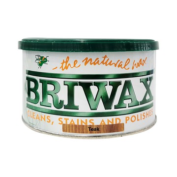 BRIWAX 拋光上色蠟 柚木色Teak 400g  1罐