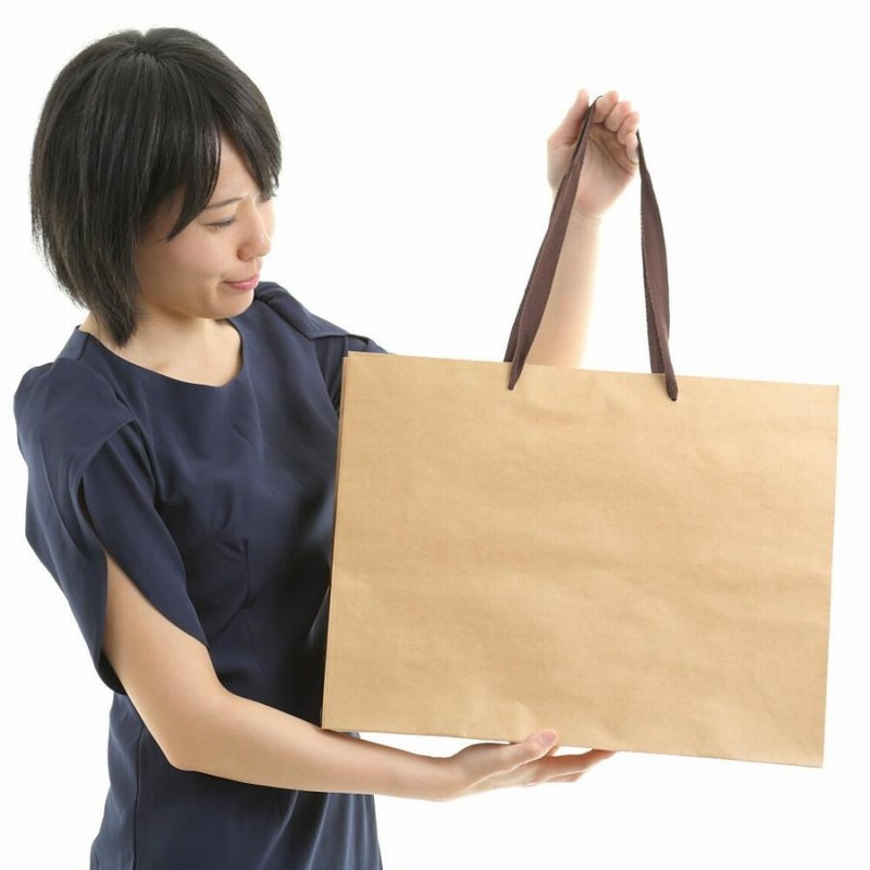 紙袋 a3 手提げ 50枚 クラフト ブライダル ショッパー 高級 K