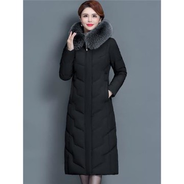 高端國際大牌輕奢羽絨服女中長款2025冬季氣質媽媽白鴨絨保暖外套