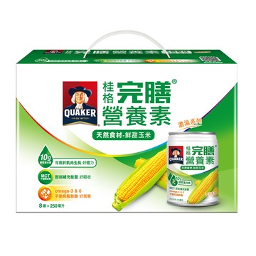 [家速配]桂格完膳營養素鮮甜玉米濃湯盒裝8罐