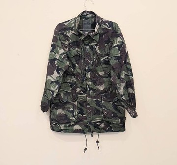 古着老件 英國公發軍用 DPM叢林迷彩 立領防風 大衣外套 5號款