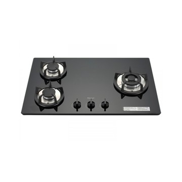 Rinnai 【(全國安裝)】RB-302GH 檯面式防漏玻璃三口爐(黑色)