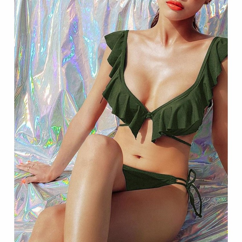 韓国人気 新作水着 紐パンツ [GLOWNY] FRILL BIKINI BOTTOM M GLOWNY(グロウニー) 水着・ビーチグッズ(レディース) - 海外