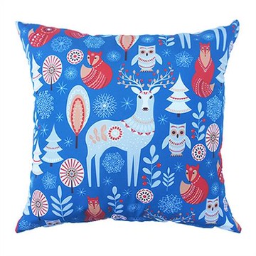 Sonnig北歐風抱枕(43x43cm)(藍色鹿)