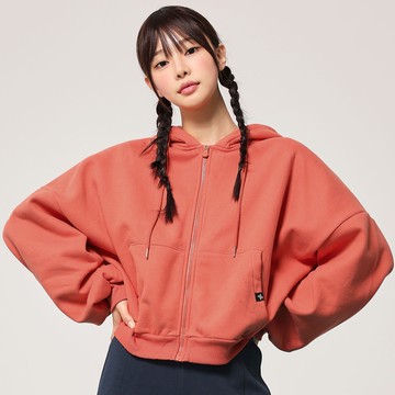 寬鬆短版泡泡袖連帽外套  ｜共7色｜XA5127N