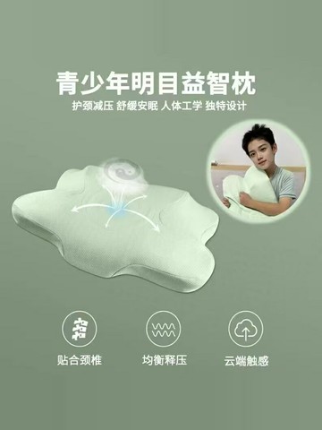 【台灣公司 可開發票】愛安睡人體工學枕頭慢回彈記憶棉深睡護頸椎枕芯兒童禮盒輔助睡眠