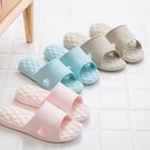 PS Mall 【J3029】菱形居家拖鞋 室內拖 情侶 浴室拖鞋 可水洗 防水 素色