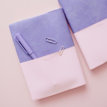 MATOKA 日誌 2026 年版 2025 年 10 月開始 B6 週記事 方格 Unison Violet x Powder