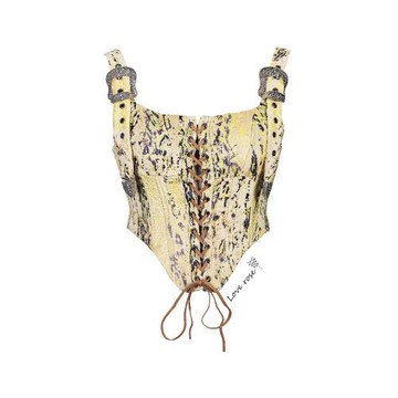 LOVE ROSE遠程設計師 復古中國風古著胸衣 短款裹胸抹胸吊帶上衣