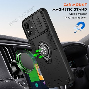 推窗護鏡 磁吸指環 手機殼 摩托羅拉MOTO G24 G23 G15 G14 G13 G06 旋轉支架 加厚防摔 保護套