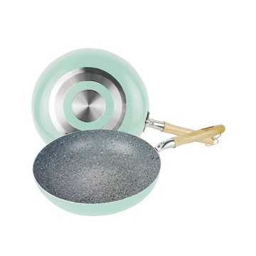 GOZENBO 御膳坊 簡約花崗岩紋炒鍋 28cm 不沾鍋 瓦斯爐 電陶爐適用  1個