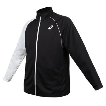 ASICS 男針織外套(免運 台灣製 運動 上衣 休閒「2033C058-001」≡排汗專家≡