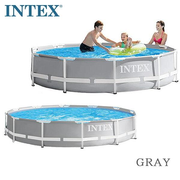 INTEX インテックス プール セット 丸形 直径約L366cm 家庭用プール 大型プール 浄化フィルターポンプ