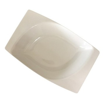 TATUNG 大同磁器 象牙強化 29型 長形湯皿 26 x 17cm  白色  1個