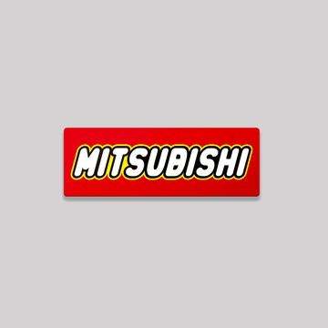 MITSUBISHI/TOY/鋁牌飾貼 SunBrother孫氏兄弟 金屬質感 防水 鋁牌 車貼