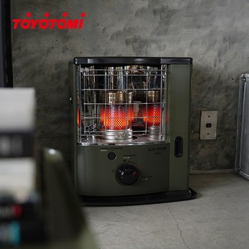 日本原裝TOYOTOMI 3~5坪用 傳統多廣角反射式煤油暖爐RS-GE23 - 軍綠