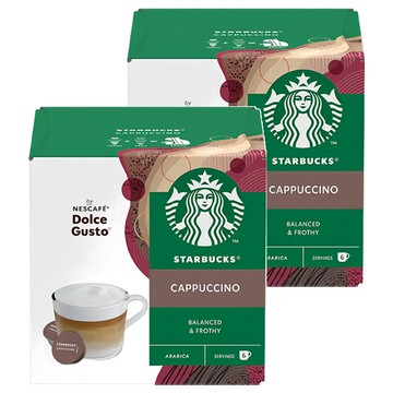 STARBUCKS 星巴克 卡布奇諾咖啡膠囊  20g  6組  2盒