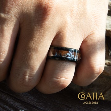 STEEL 鋼戒。木與鹿 （亮銀色10號現貨供應中）| TM