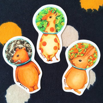 玻璃球之食食食系列 小貼紙套裝