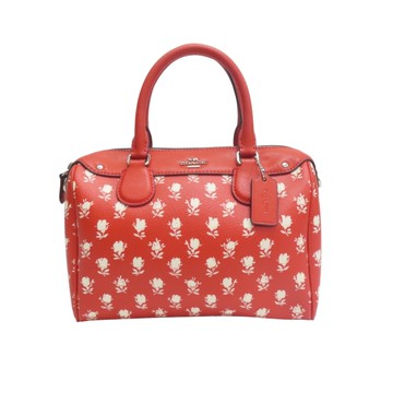COACH 蔻馳 紅色 印花 Mini Bennett 兩用包 F38160 【二手名牌BRAND OFF】