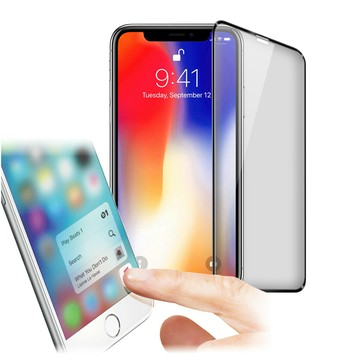 xmart for iphone xr 6.1吋 防指紋0.33mm霧面滿版玻璃保護貼-黑色