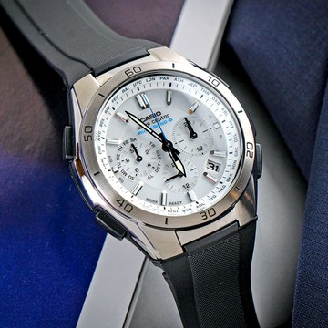 【高CP值 日本限定電波】現貨 CASIO 卡西歐 WVQ-M410-7A 極致品味太陽能三眼計時電波橡膠腕錶/黑x白面 WVQ-M410-7AJF 世界六局電波對時 日期顯示 日限電波 手錶 原廠保固 熱賣中!