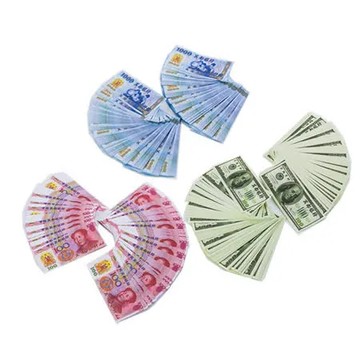 【金發財金紙】冥國台幣人民幣美金 三合一各 500張(金紙-冥界財富系列)