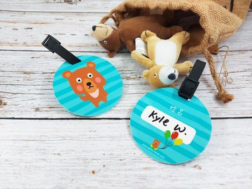 【兒童系列】客製化兒童書包姓名吊牌/行李吊牌