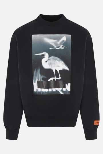 HERON PRESTON Censored organic jersey oversized sweatshirt Man