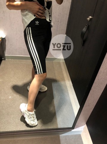 ⭐️YOZU ⭐️ADIDAS 愛迪達  女生 緊身褲 單車褲 三線褲 三條線 FM2574