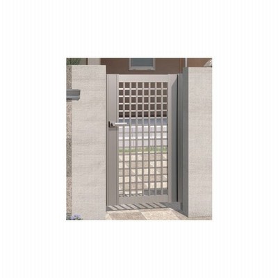 門扉 Diy 片開き 三協アルミ アルミ門扉 ゲート 玄関 入り口 外構 門柱タイプ 鍵3本付き 内蔵錠 レジリア Ty型 0610 06 10 高さ100cm 扉幅60cm 通販 Lineポイント最大get Lineショッピング