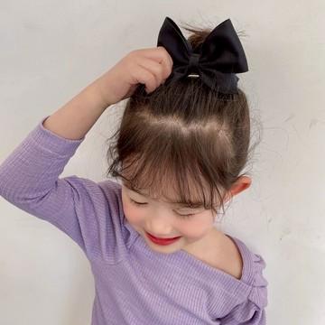 網紅兒童大蝴蝶結發夾頭飾寶寶女童立體發卡女童公主可愛發飾頂夾