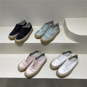 2022秋季新款韓版東大門西班牙小眾真絲綢緞休閑一腳蹬漁夫鞋板鞋