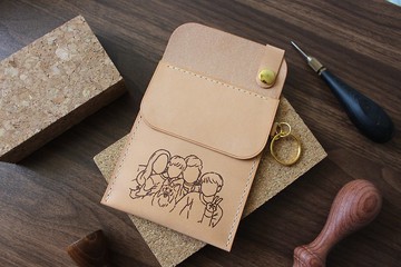 聖誕禮物【客製】醫護/護士 口袋型筆袋/文具皮袋 / 人像畫 / 顏