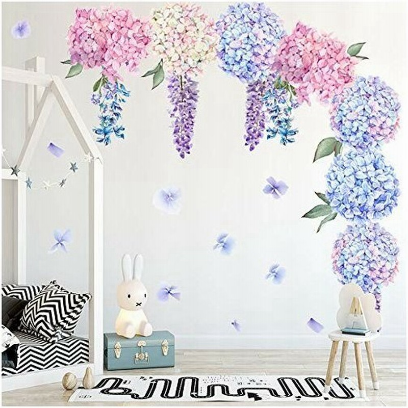 不二玩家 紫陽花 ウォールステッカー 壁紙ポスター おしゃれ 北欧 木 花 ファッションアイデア M03 通販 Lineポイント最大0 5 Get Lineショッピング