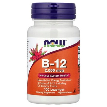 NOW Foods, B12含片，2,000微克，100片