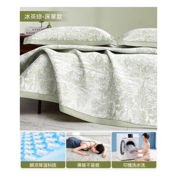 夏季冰絲涼蓆（90cmx200cm）可機洗/水洗涼蓆 軟席 家用床墊