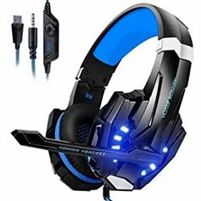 Galopar ゲーミングヘッドセット 有線 7 1ch 3 5mm Usb 40mmドライバ マイク付き Led Fps Pc ヘッドホン マイク ノイズキャ 通販 Lineポイント最大0 5 Get Lineショッピング