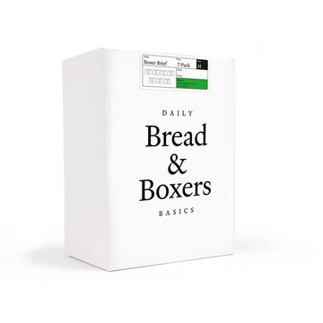 七件組⎪有機棉男用四角內褲 黑 S