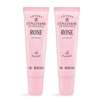 LOCCITANE 歐舒丹 玫瑰護唇膏(12ml)X2-新版-百貨公司貨