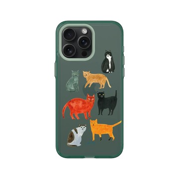 iPhone 15 Pro Max Clear 憂墨綠 - Soupy Tang 湯舒皮 - Cat Group