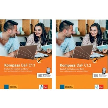 【德文】Kompass DaF C1.1/C1.2, Kurs- und Übungsbuch /Klett 9783126700078/9783126700085