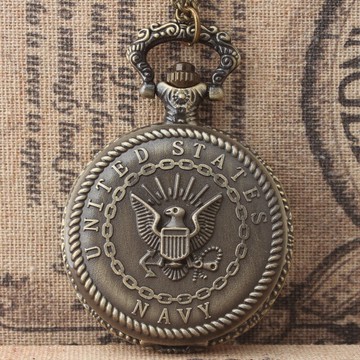 United States Navy 美國海軍陸軍空軍紀念懷表學生戰士坦克沖鋒