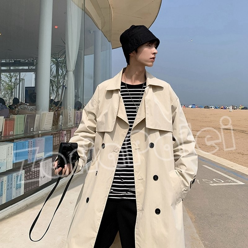 メンズ コート トレンチコート ワイドシルエット 秋新作 ロングコート ゆったりサイズ ロング丈 大きいサイズ オータムコート ジャケット アウター 春 秋 秋物 通販 Lineポイント最大0 5 Get Lineショッピング